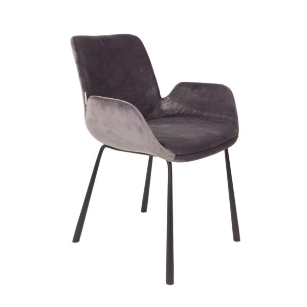 promo 149 chaise brit gris foncé