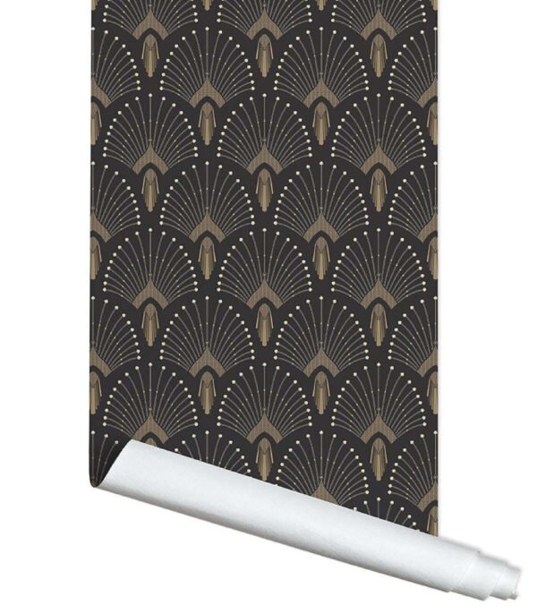 promo 106 papier-peint 1925 noir - 10 m x 53 cm