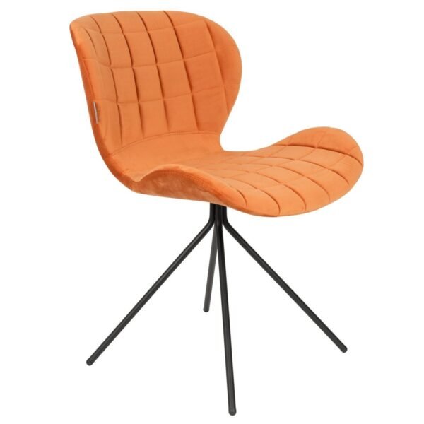 promo 68 chaise omg - velours - orange