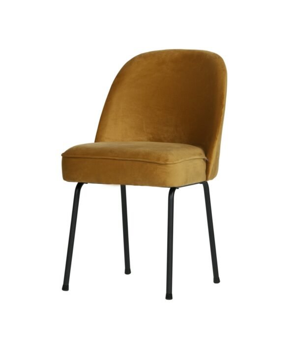 promo 188 chaise vogue - velours moutarde