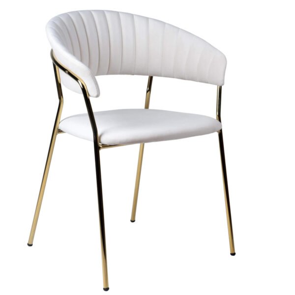 promo 108 chaise jojo - velours écru