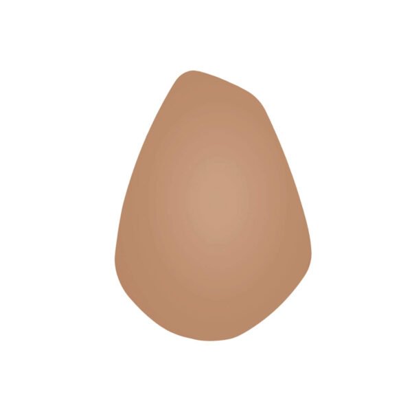 promo 9 miroir organic oval - bronze - h 55 x l 40 cm