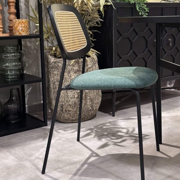 promo 80 chaise lucy - vert/cannage