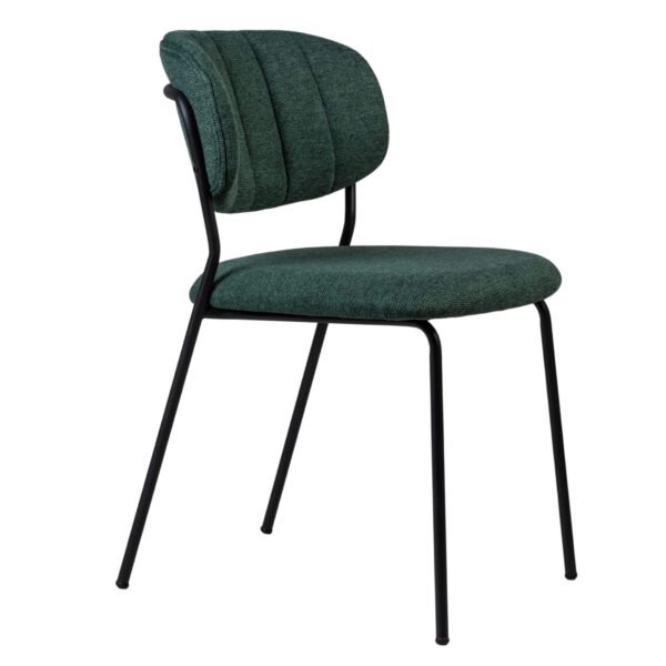 promo 208 chaise jolien - vert | pieds noirs