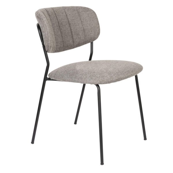 promo 134 chaise jolien - gris clair/noir