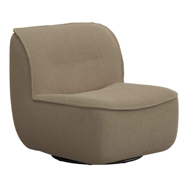 home 17 fauteuil lounge gorm - pivotant - makalu taupe - furninova