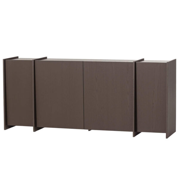 buffet brock - l 200 x h 85 cm - brun