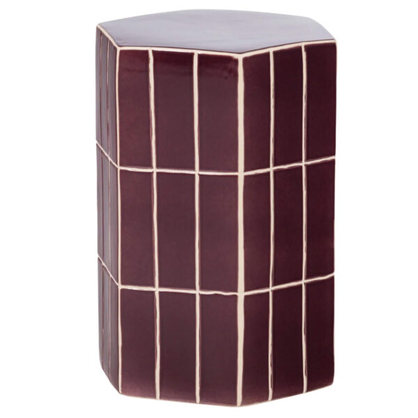 home 35 table d'appoint plu purple - ø 30 x h 42 cm